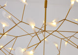 Bethel Gold LED Chandelier in Metal & Acrylic