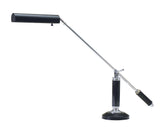 Counter Balance Chrome and Black Marble Piano/Desk Lamp