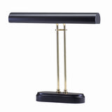 Digital Piano Lamp 16" Black with Polished Brass Accents