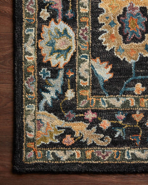 Loloi Padma PMA-01 100% Wool Pile Hooked Transitional Rug PADMPMA-01BLML93D0