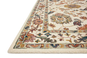 Loloi Padma PMA-01 100% Wool Pile Hooked Transitional Rug PADMPMA-01WHML93D0