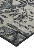 Palomar Luxe Hand Knot Area Rug, Charcoal Gray/Light Beige, 11x6in x 15ft