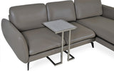Hudson End Table Set: Paloma Sectional Grey Leather Hudson End Table Marble SOHO-CONCEPT-HUDSON END TABLE-80716