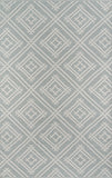 Momeni Madcap Cottage Palm Beach PAM-3 Hand Woven Contemporary Geometric Indoor/Outdoor Area Rug Grey 9'6" x 13'6" PAMBEPAM-3GRY96D6