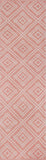 Momeni Madcap Cottage Palm Beach PAM-3 Hand Woven Contemporary Geometric Indoor/Outdoor Area Rug Pink 9'6" x 13'6" PAMBEPAM-3PNK96D6