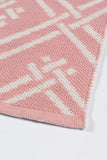 Momeni Madcap Cottage Palm Beach PAM-3 Hand Woven Contemporary Geometric Indoor/Outdoor Area Rug Pink 9'6" x 13'6" PAMBEPAM-3PNK96D6