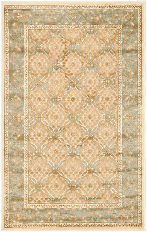 Safavieh Par04 Power Loomed 75% Viscose/18% Polyester/7% Cotton Traditional Rug PAR04-404-3