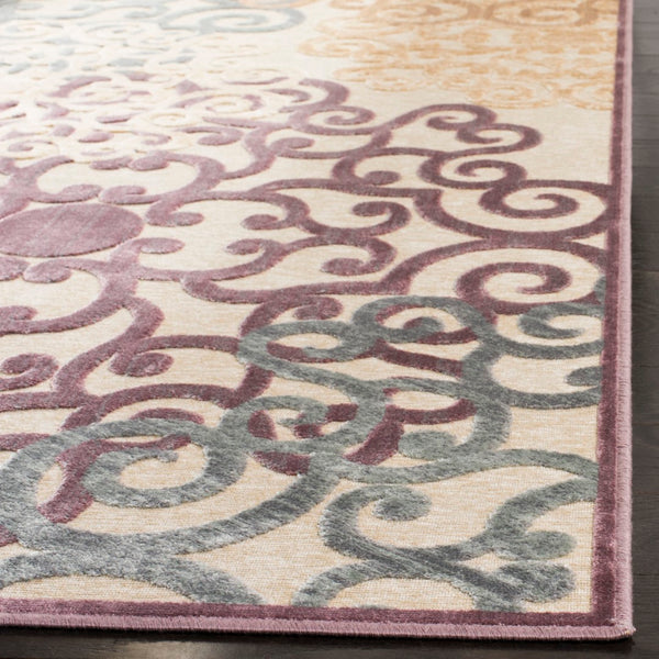 Safavieh Jamie Drake Power Loomed 75% Viscose/18% Polyester/7% Cotton Country & Floral Rug PAR102-840-38