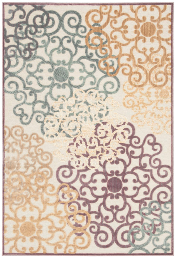 Safavieh Jamie Drake Power Loomed 75% Viscose/18% Polyester/7% Cotton Country & Floral Rug PAR102-840-38