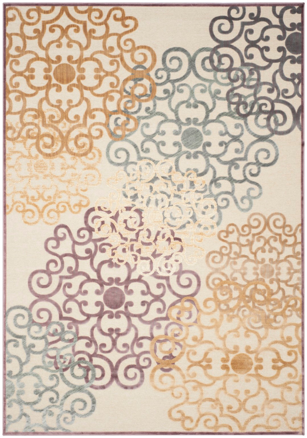 Safavieh Jamie Drake Power Loomed 75% Viscose/18% Polyester/7% Cotton Country & Floral Rug PAR102-840-38