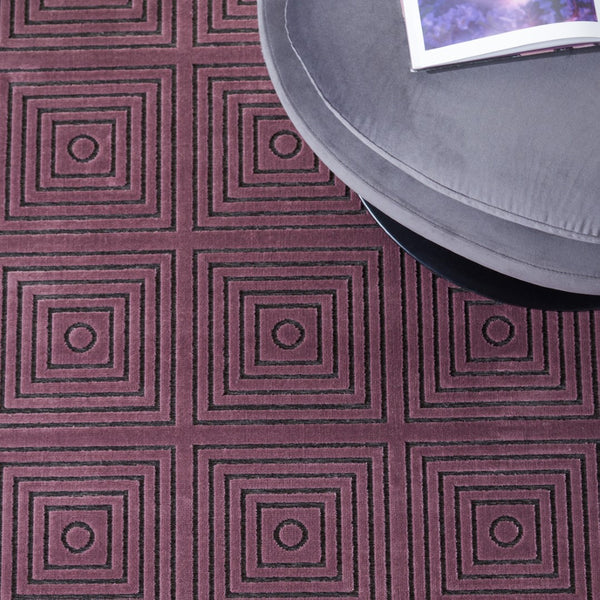 Safavieh Jamie Drake Power Loomed 75% Viscose/18% Polyester/7% Cotton Solid & Tonal Rug PAR161-830-38