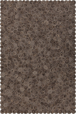 Chandra Rugs Patagonia 100% Wool Hand-Woven Contemporary Wool Rug Taupe/Brown/Beige 9' x 13'