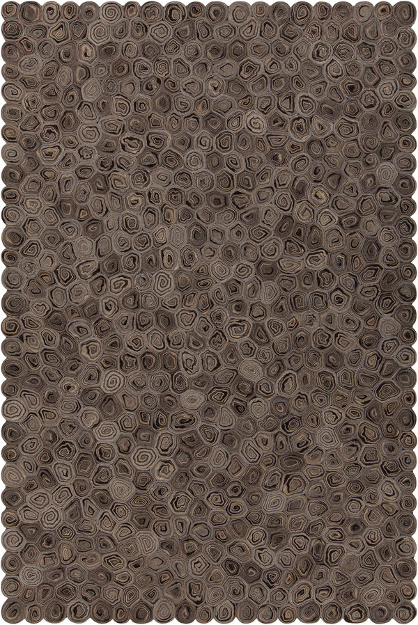 Chandra Rugs Patagonia 100% Wool Hand-Woven Contemporary Wool Rug Taupe/Brown/Beige 9' x 13'