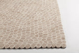 Chandra Rugs Patagonia 100% Wool Hand-Woven Contemporary Wool Rug White/Brown/Beige 9' x 13'