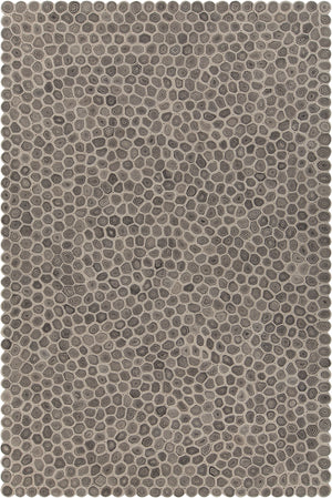 Chandra Rugs Patagonia 100% Wool Hand-Woven Contemporary Wool Rug Black/White 9' x 13'