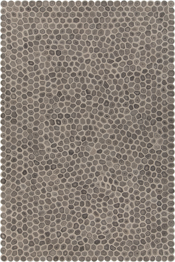 Chandra Rugs Patagonia 100% Wool Hand-Woven Contemporary Wool Rug Black/White 9' x 13'