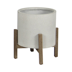 LH Imports Patio Round Standing Pot PAT002-N