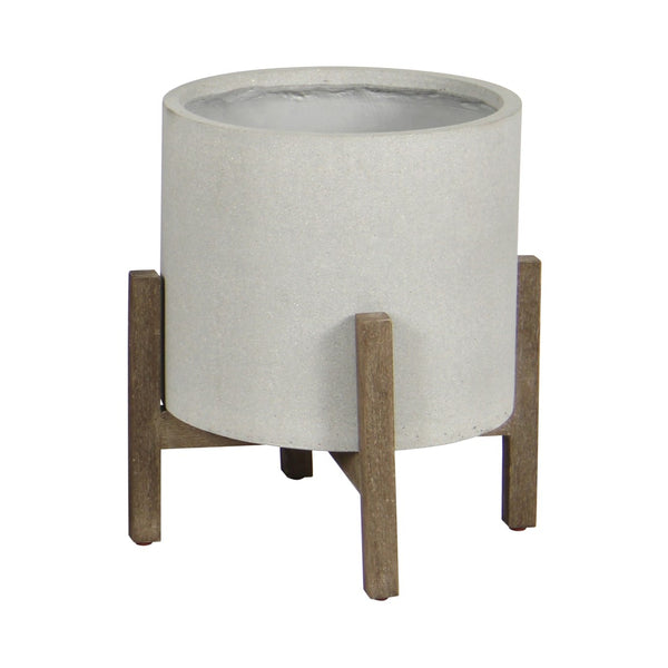 LH Imports Patio Round Standing Pot PAT002-N