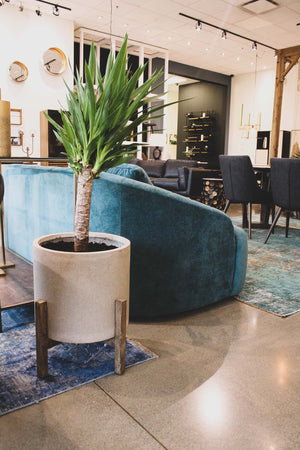 LH Imports Patio Round Standing Pot PAT002-N