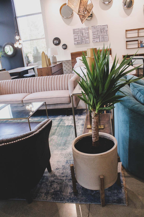 LH Imports Patio Round Standing Pot PAT002-N