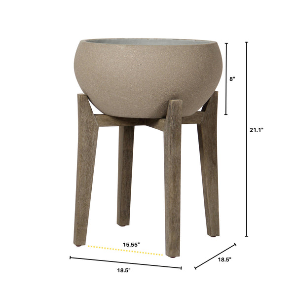 LH Imports Patio Large Standing Urn PAT014-L