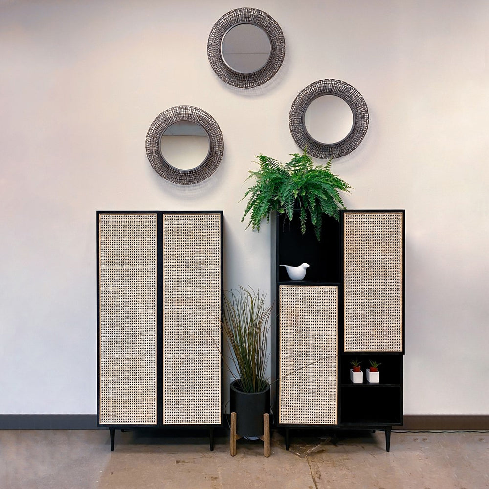 LH Imports Patio Round Standing Pot Small PAT015-BL