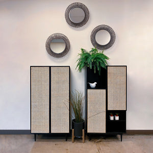 LH Imports Patio Round Standing Pot Small PAT015-BL