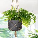 LH Imports Craft Hanging Pot With Netting PAT023