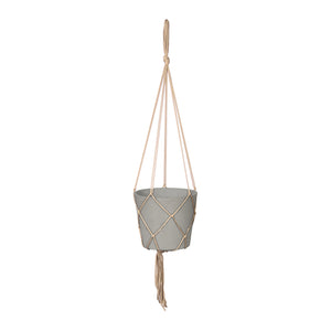 LH Imports Craft Medium Hanging Pot With Netting PAT024-S