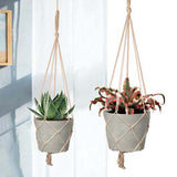 LH Imports Craft Medium Hanging Pot With Netting PAT024-S