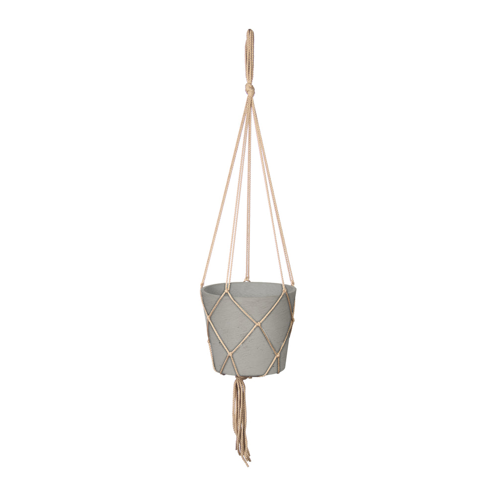 LH Imports Craft Small Hanging Pot With Netting PAT024-XS
