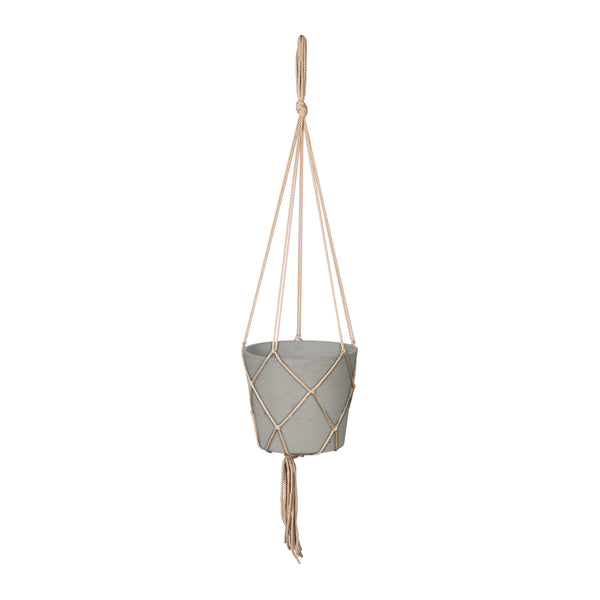 LH Imports Craft Small Hanging Pot With Netting PAT024-XS