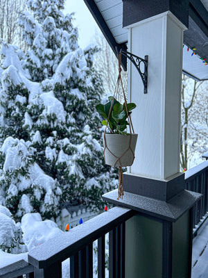 LH Imports Craft Small Hanging Pot With Netting PAT024-XS