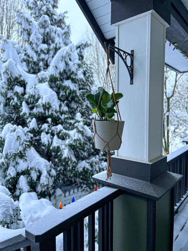 LH Imports Craft Small Hanging Pot With Netting PAT024-XS