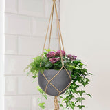 LH Imports Craft Small Hanging Pot With Netting PAT025