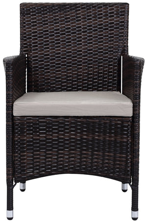 Kendrick Outdoor Chair Set of 2 - Durable PE Rattan, Upholstered Cushions, Weather-Resistant Design