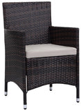 Kendrick Outdoor Chair Set of 2 - Durable PE Rattan, Upholstered Cushions, Weather-Resistant Design