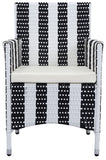 Kendrick Outdoor Chair Set of 2 - Durable PE Rattan, Upholstered Cushions, Weather-Resistant Design