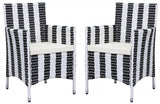 Kendrick Outdoor Chair Set of 2 - Durable PE Rattan, Upholstered Cushions, Weather-Resistant Design