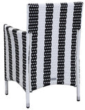 Kendrick Outdoor Chair Set of 2 - Durable PE Rattan, Upholstered Cushions, Weather-Resistant Design