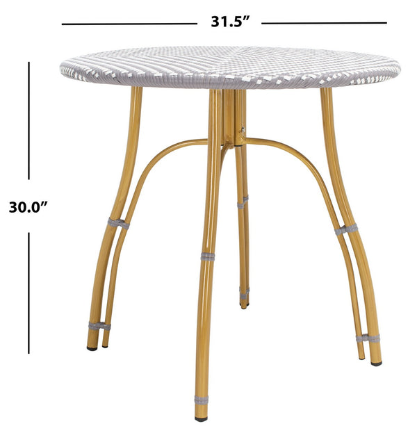 Kylie Rattan Bistro Table - Stylish Outdoor Dining Companion for Elegant Spaces and Gatherings