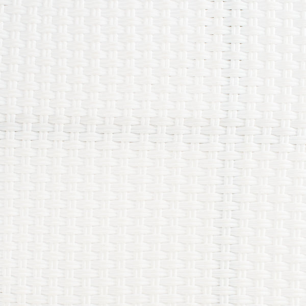 Sidford Rattan Bistro Table - Elegant French Design, White & Brown Wicker, Perfect for Dining Spaces