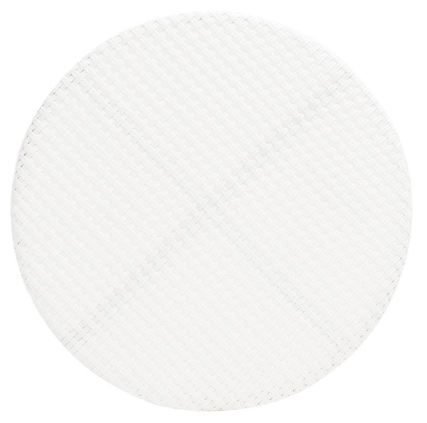 Sidford Rattan Bistro Table - Elegant French Design, White & Brown Wicker, Perfect for Dining Spaces