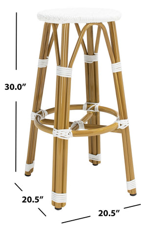 Kelsey Indoor Outdoor Bar Stool - French-Inspired Design Classic for Stylish Dining Spaces