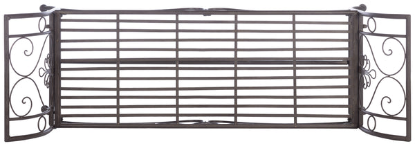 Safavieh Adina Wrought Iron 51.25 Inch W Outdoor Garden Bench PAT5016B