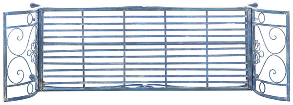 Safavieh Adina Wrought Iron 51.25 Inch W Outdoor Garden Bench PAT5016C