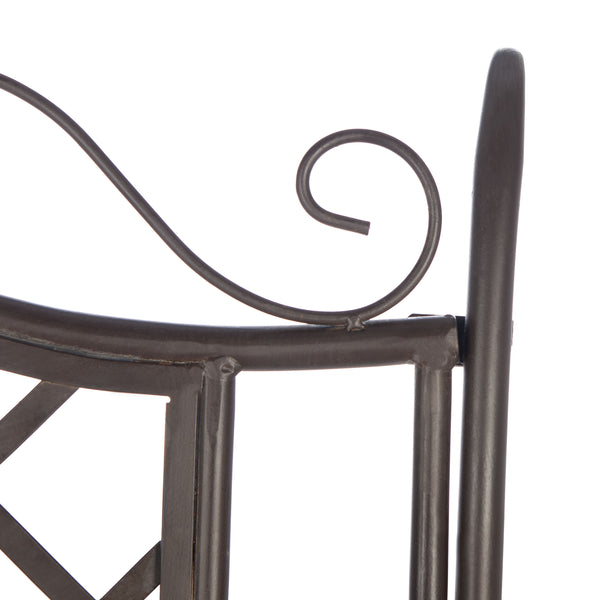Safavieh Abner Wrought Iron 45.75 Inch W Outdoor Garden Bench PAT5017B