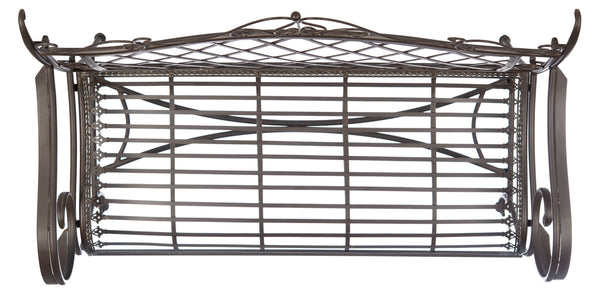 Safavieh Abner Wrought Iron 45.75 Inch W Outdoor Garden Bench PAT5017B