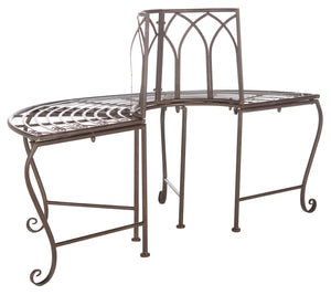 Abia Wrought Iron 50 Inch W Outdoor Tree Bench