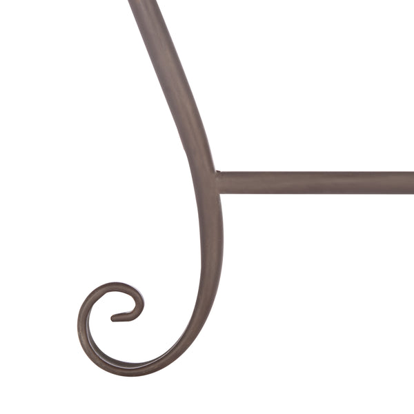 Abia Wrought Iron 50 Inch W Outdoor Tree Bench